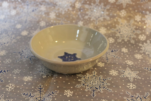 stoneware snowflake kitchenware decor pottery