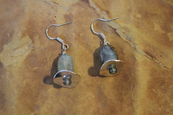 Opal & Sterling Silver Earrings.