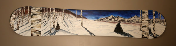 "Strawberry Fields" Painted Snowboard