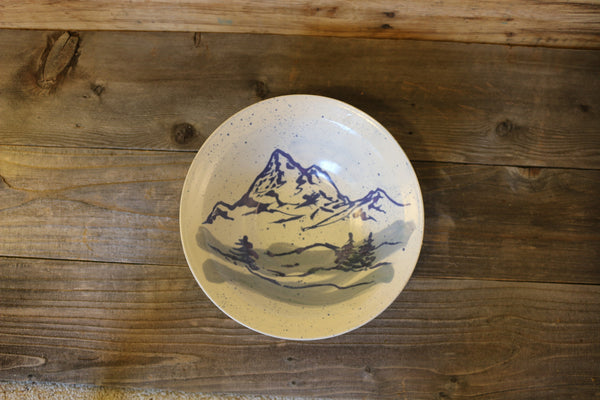 White and Blue Mountain Bowl