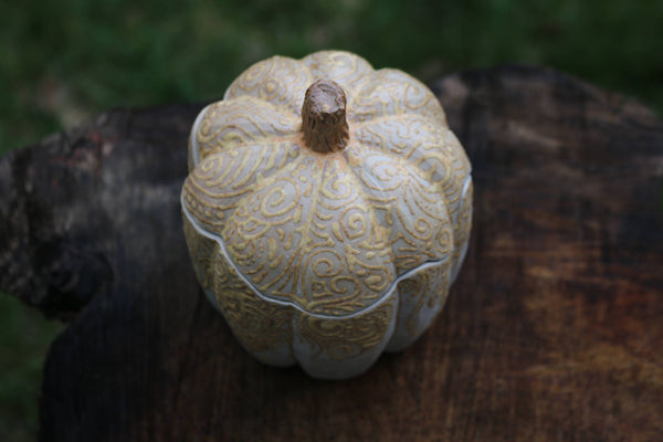 Fall Ceramic Pumpkin Decoration