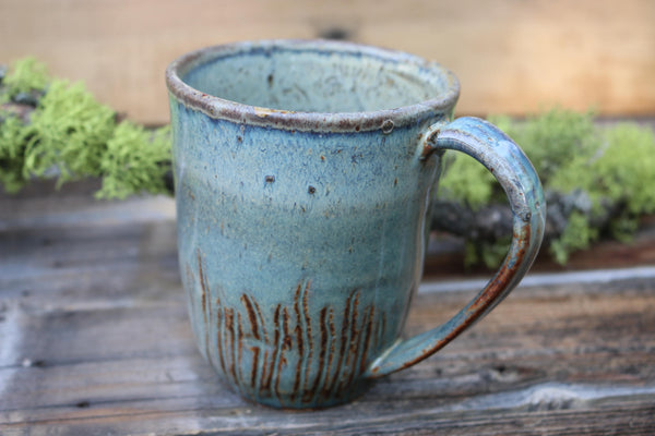 Ceramic Mug Coffee Mug Pottery Mug Turquoise Handmade