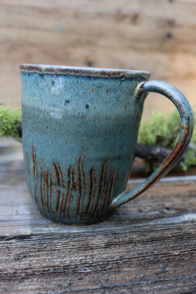 Ceramic Mug Coffee Mug Pottery Mug Turquoise Handmade